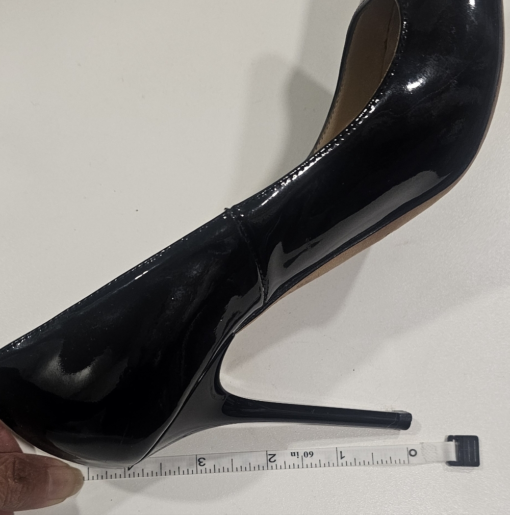 Jimmy Choo Black Patent Leather Pointed-Toe Heels - Picture 6 of 6